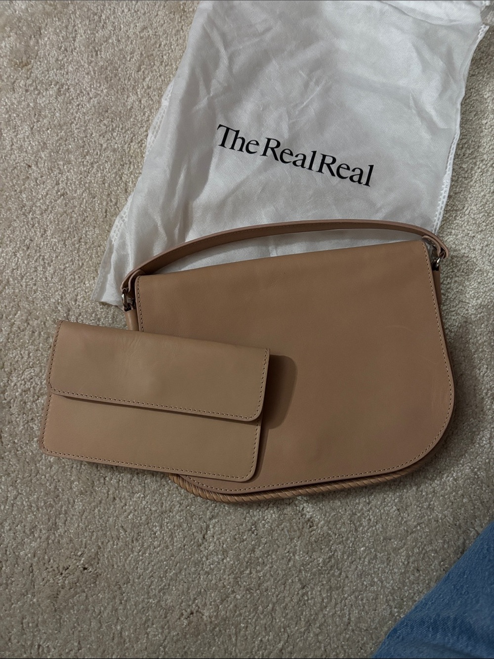 Jenni Kayne Handle bag with matching coin purse.